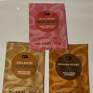 b·pure Hair Mask Trio | Pink, Gold & Brown Sachets